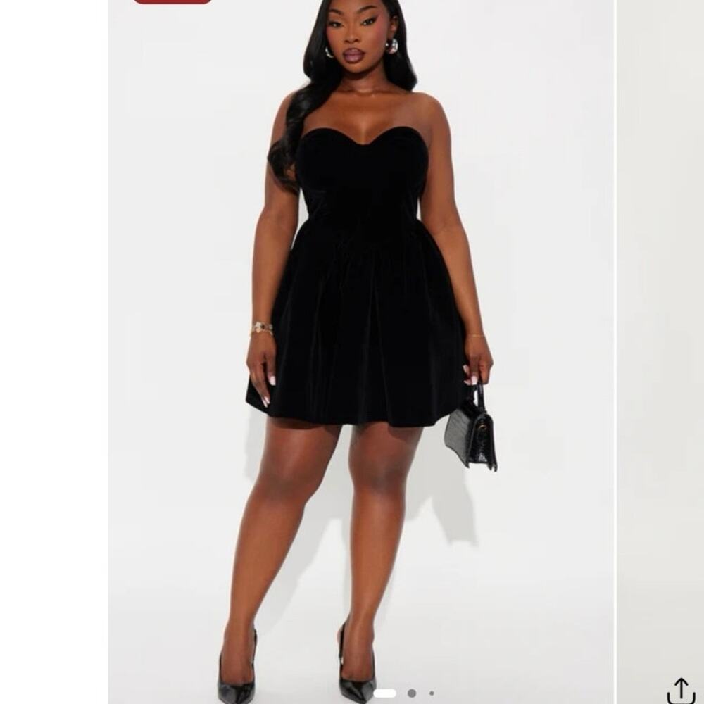 Fashion Nova Joyce Velvet Mini Dress Size XL